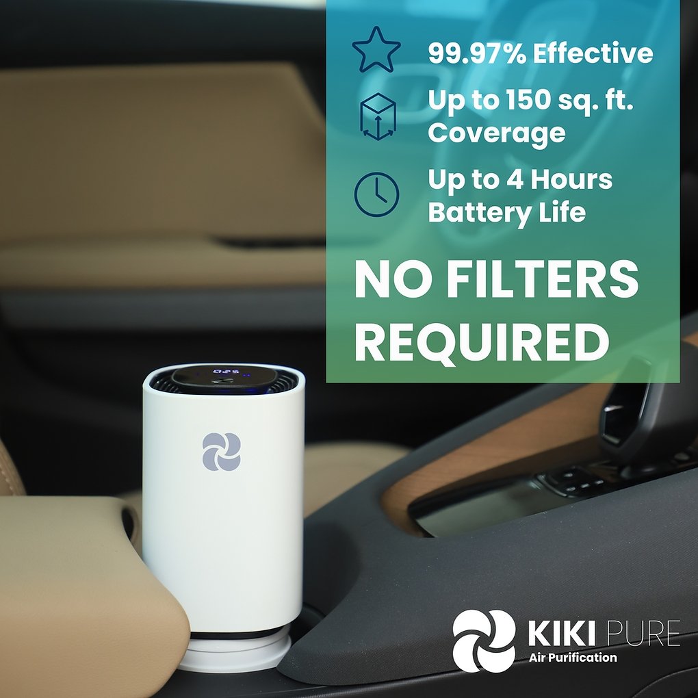 Kiki Pure Pro Air Purifier - Ionizer - NO FILTERS REQUIRED - KIKI Pure